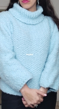 Seed stitch pullover by Rosemary Drysdale (finished)
