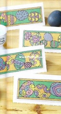 Happy Easter - Easter Egg Cards by Durene Jones from Cross Stitch Gold 109 XSD