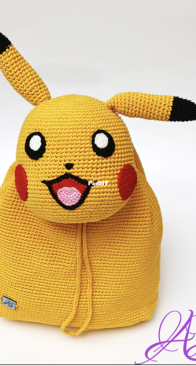Crochet Violet - Alina Owais - Pikachu Backpack