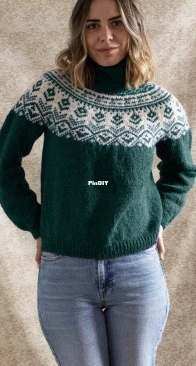 Montagne Sweater by We Are Knitters - English French German Spanish Italian Polish