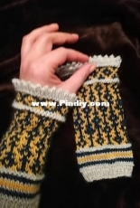 Wristwarmers Victoria by Wollinger - Martina Dallinger - English