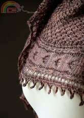 Mairlynd-Dark Champagne Shawl by Melanie Berg-English