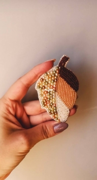 beaded brooch
