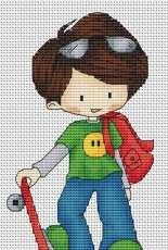 Boy With a Skateboard by Svetlana Sichkar