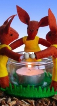 Anemoontje - Paashaasdansje - Easter Bunny Dance - Felt  - Dutch
