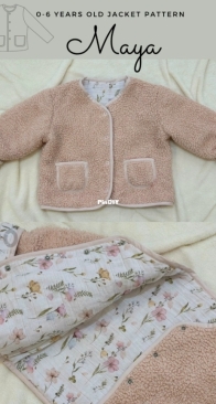Leo Patterns - Maya Baby Jacket - Sizes 0-6 Yrs