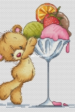 Bear with Ice Cream by Svetlana Sichkar - Free