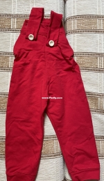 Red garden pants