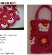 Pleteni Petrakot - Petra Kotrysova - Hello Kitty Bag and Scarf - Free