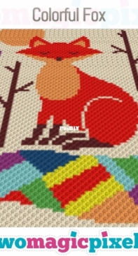 Two Magic Pixels - Colorful Fox