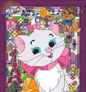 Eromas 78 Disney Aristocats Marie Stained Glass