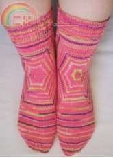 Boxcars socks by Carissa Browning