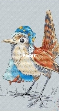 Belka Stitch  - Sleepy Wren by Julia Leonova