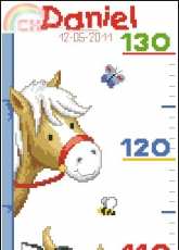 Vervaco 31.344 Farm animals heightchart xsd + pcs