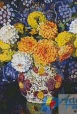 Artecy Cross Stitch - Vase of Flowers by Theo Van Rysselberghe
