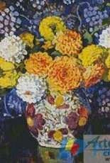 Artecy Cross Stitch - Vase of Flowers by Theo Van Rysselberghe