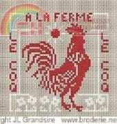 Broderie.net - Grandsire Jean-Louis - Le Coq
