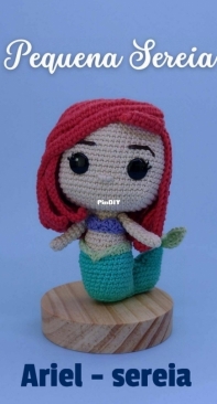 Amigurumi Joy - Marina - Little Mermaid Ariel the Mermaid - Pequena Sereia Ariel Sereia - Portuguese