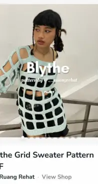 Blythe Grid Sweater by Ruang Rehat
