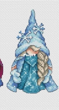 Frozen Gnomes - Anna Elsa And Olaf by Elena Lartsova
