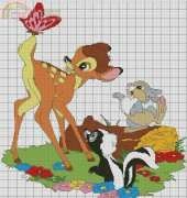 Bambi Disney Punto Cruz no. 3