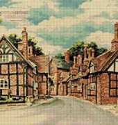 Artecy Cross Stitch - Great Budworth Village by Gerry Forster