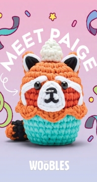 The Woobles - Justine Tiu - Meet Paige the Red Panda Cupcake