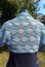 Watercolor Lace Shrug by Amber Hinther-Free