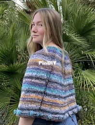 Pop Corn and Candy Poncho by Thea Koss