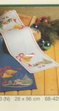 Permin of Copenhagen 68-4252 Christmas table runner XSD