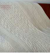 Burridge Lake Aran Afghan by Anna Dalvi