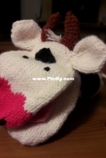 Cow hand puppet - My work