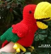 Inner Child Crochet - Melissa Mall - Chaco Parrot Puppet