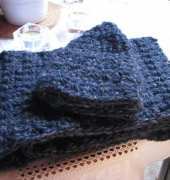 "Blue Anemone" hat and loop shawl - just finished :)