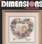 Dimensions 3786 Floral Heart and Cupids