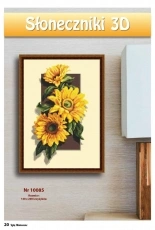 Sunflowers 3D Nr.10085 From Hafty Polskie - Igla Malowane 2017-05