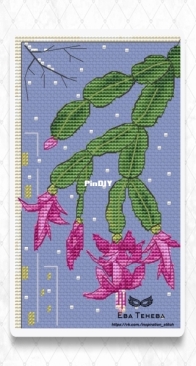 Inspiration Stitches Christmas Cactus by Eva Teneva
