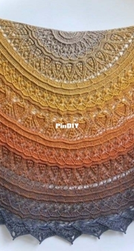 Motanina Crochet - Mota Nina Crochet - India HC Shawl - Russian - Translated