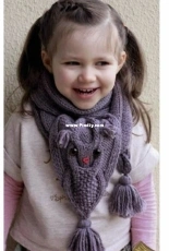 Owl Ways Scarf by Ekaterina Filippova-Blanchard - English