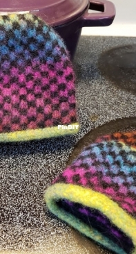 Gingham Oven Mitts by Victoria Myers