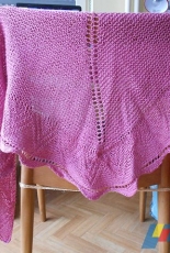Pink Fun Shawl by Lea Bronnenkant /Lea67000 Designs