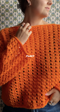 Easy Hole Structure Blouse by Elisabeth Johannessen - Easy as Knit