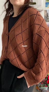 Diamond Cardigan by Agathacrafts - Free