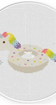 Daily Cross Stitch - Unicorn Floatie