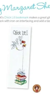 Chick Lit Bookmark (Chart of the Month) by Margaret Sherry from Cross Stitcher 231 PCS + XSD