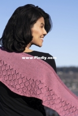 Bordeaux Trellis Shawl by Nancy Lekx-Free