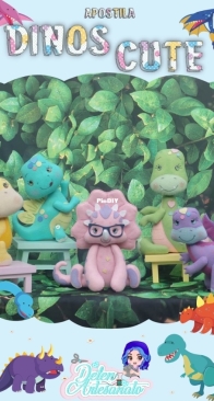 Delen Artesanato - Dinos Cute - Portuguese