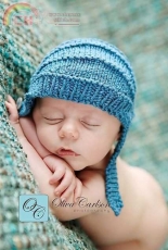 Just Jussi-Aviatrix Baby Hat by Justine Turner