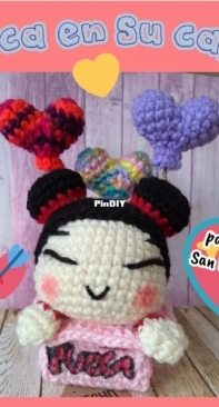 Amigurumiscyuri - Yuri - Pucca in her box - Pucca en su cajita - Spanish - Free
