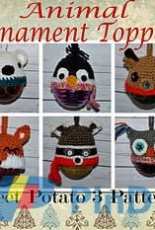 Sweet Potato 3 Patterns - Christine Mitchell - Woodland Christmas Ornaments